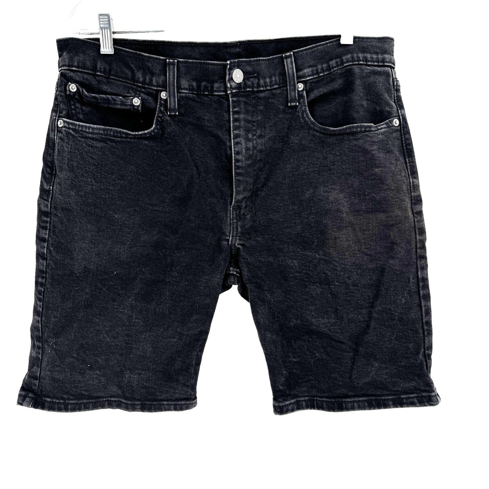 Levi's 405 Bermuda Jean Shorts Men's Size 36 Black Preppy Denim Outdoors Casual